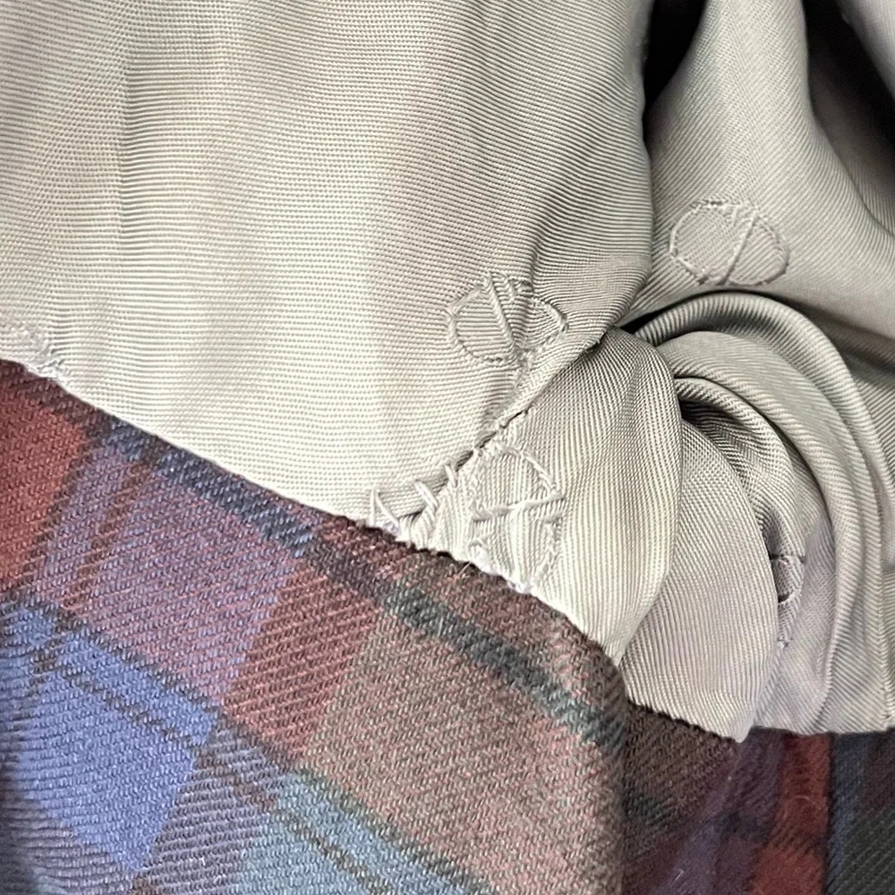 Christian Dior | Vintage Tan Khaki Trench Coat Plaid Lining Men’s Size 38R